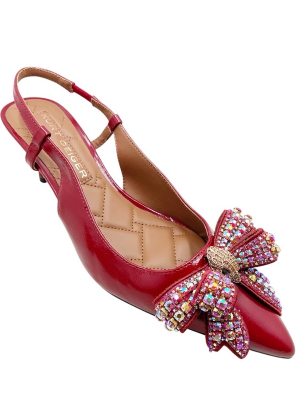 Kurt Geiger ⭐️NWT⭐️London Belgravia Bow Slingback Dress Pumps Red
Size: 38(7.5) - Picture 2 of 9